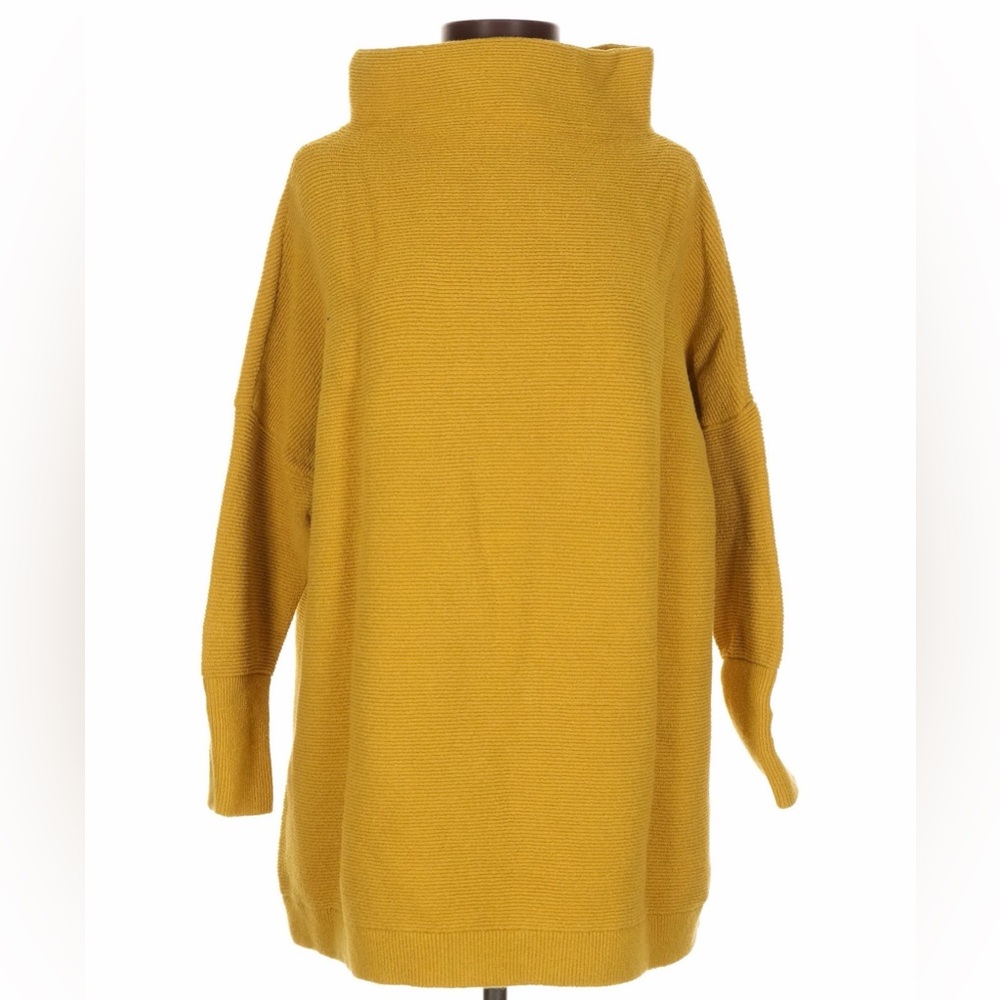 Free People mustard yellow Ottoman sweater